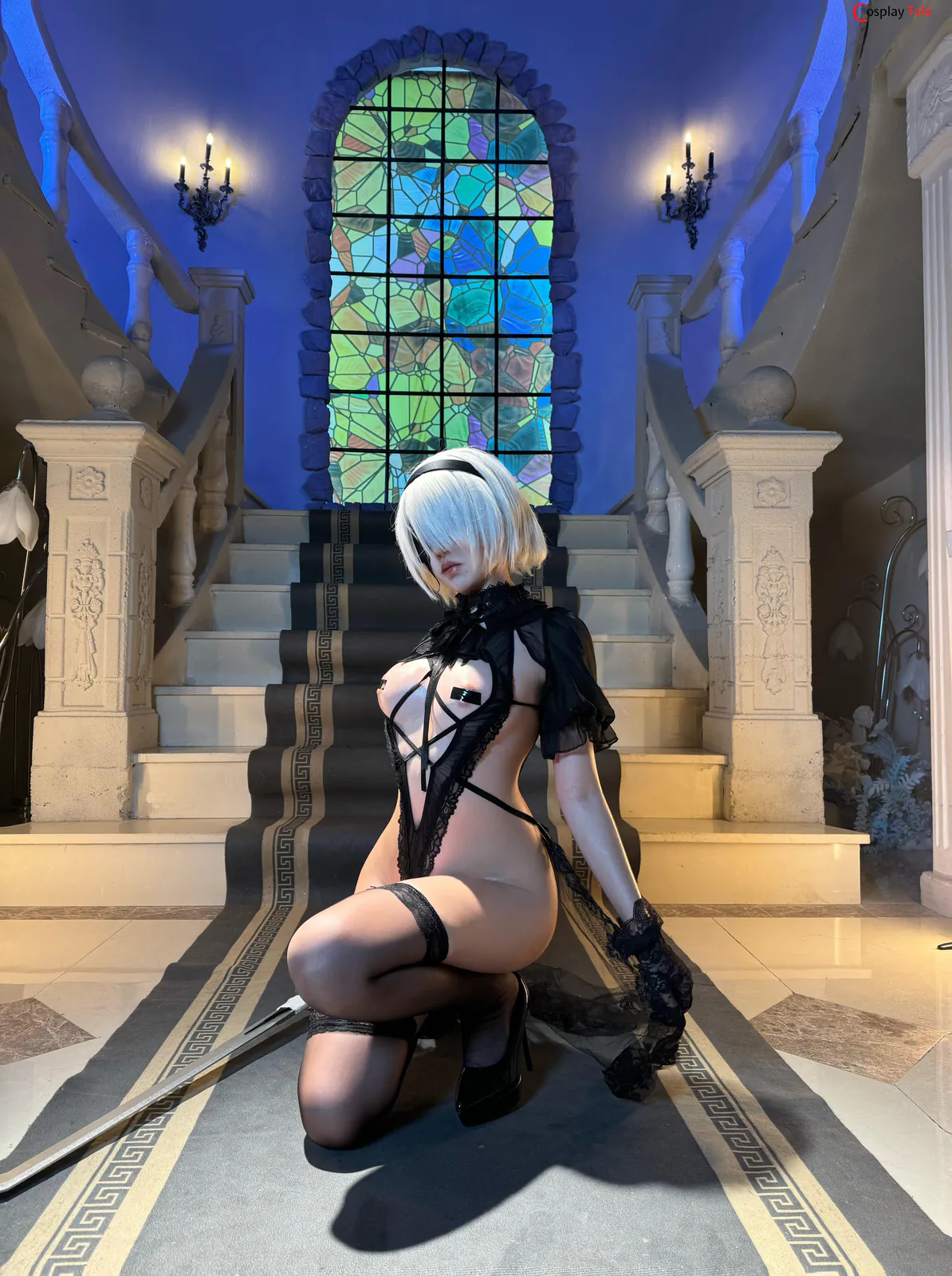 axunkaOri cosplay 2B Black Bride 88