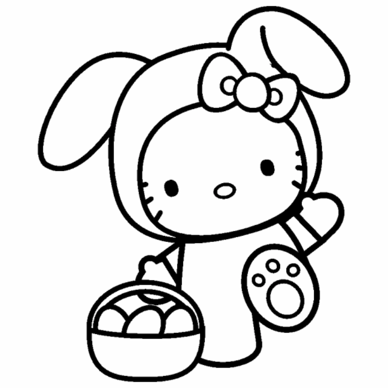 Hello Kitty tô màu 12