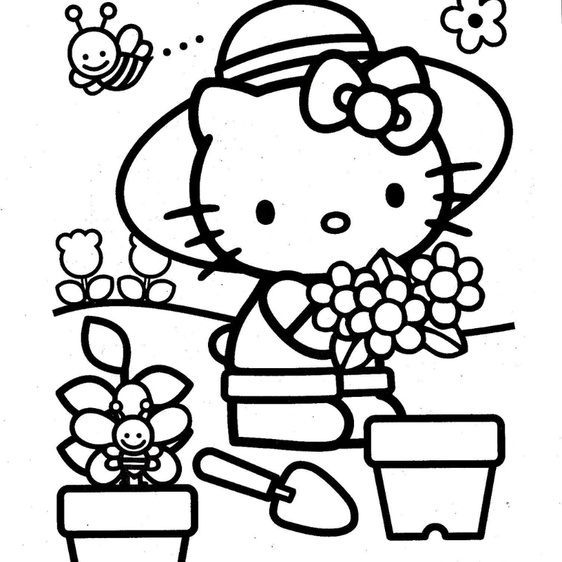 Hello Kitty tô màu 4