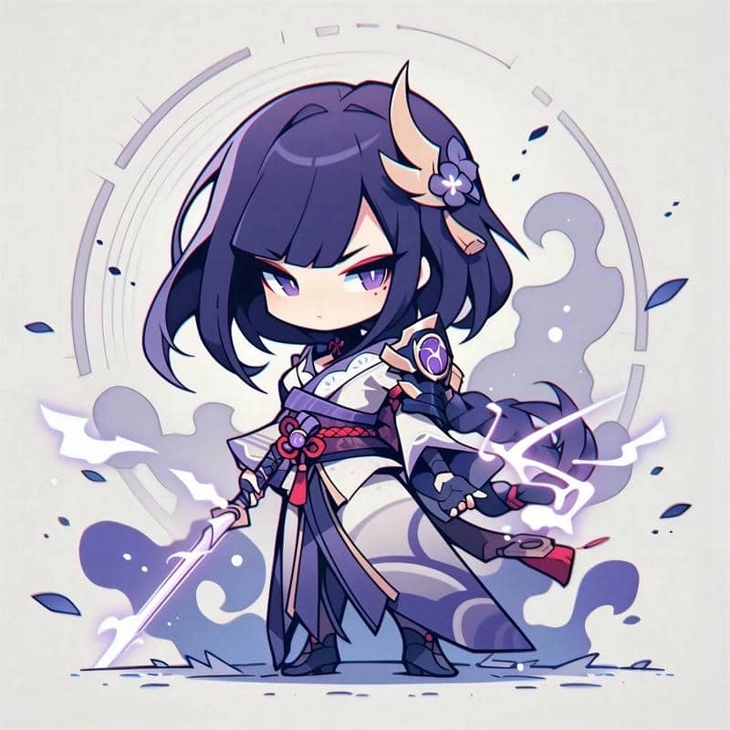 Hình ảnh chibi Raiden Shogun 10